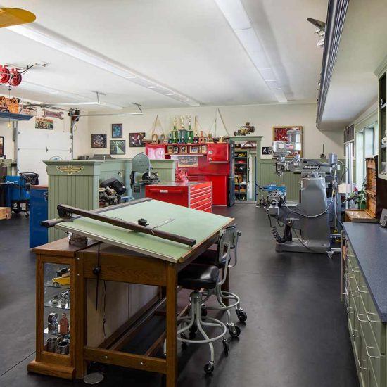 Car Collectors Home Workshop Designed by HartmanBaldwin