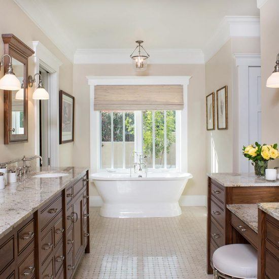 Hampton's Style Elegant Traditional Bathroom Designed by HartmanBaldwin