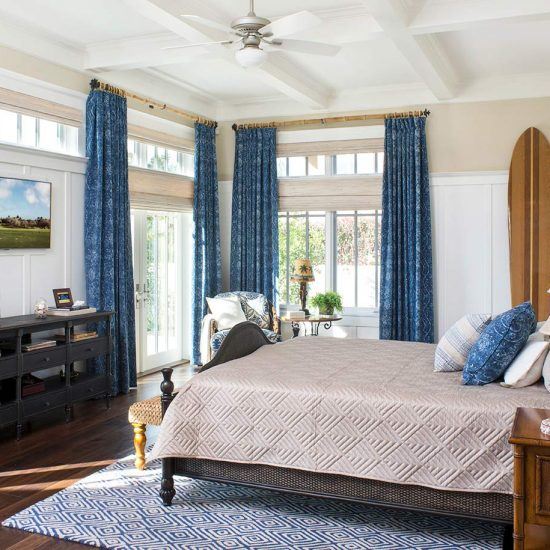 Hampton's Style Master Bedroom Designed by HartmanBaldwin