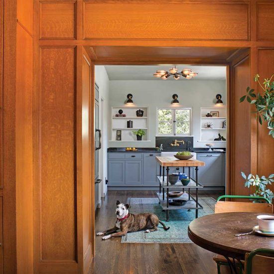 Mediterranean Style Breakfast Nook and Pantry Designed by HartmanBaldwin