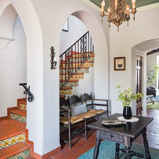 Custom Mediterranean Style Entryway Home Designed by HartmanBaldwin