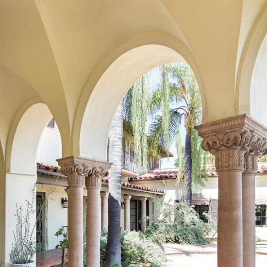 Mediterranean Style Loggia Designed by HartmanBaldwin