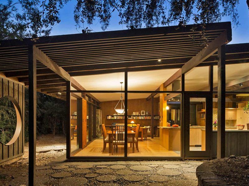 Custom Mid-Century Modern Home with Post and Beam Architecture by HartmanBaldwin