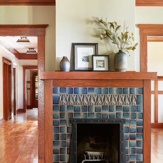 Craftsman Style Home Renovation of Fireplace by HartmanBaldwin