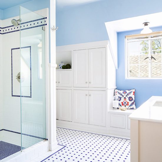 Old English Bathroom Remodel Design by HartmanBaldwin