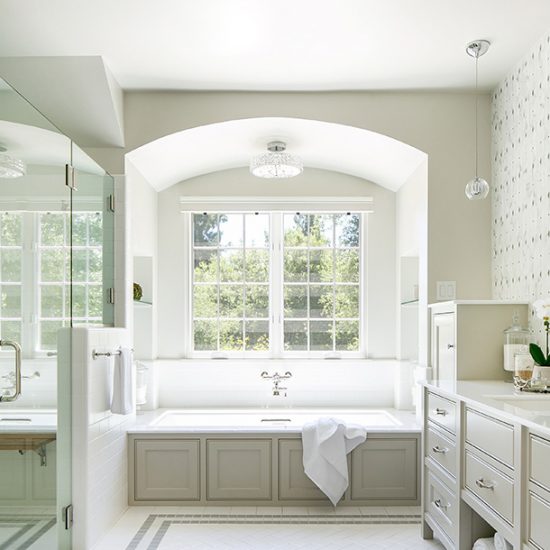 Old English Home Master Bathroom Renovation Design by HartmanBaldwin